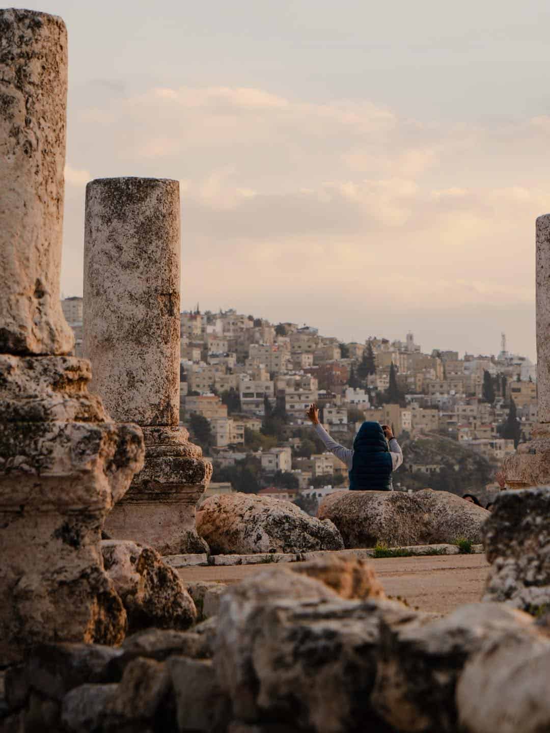 View across Amman from the Citadel