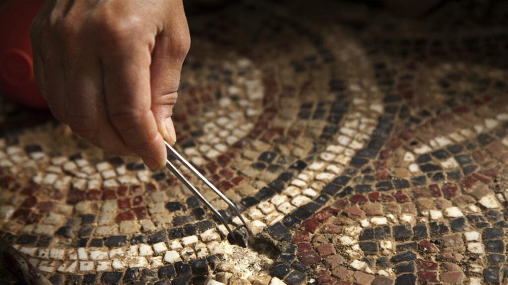 Mosaic making 7