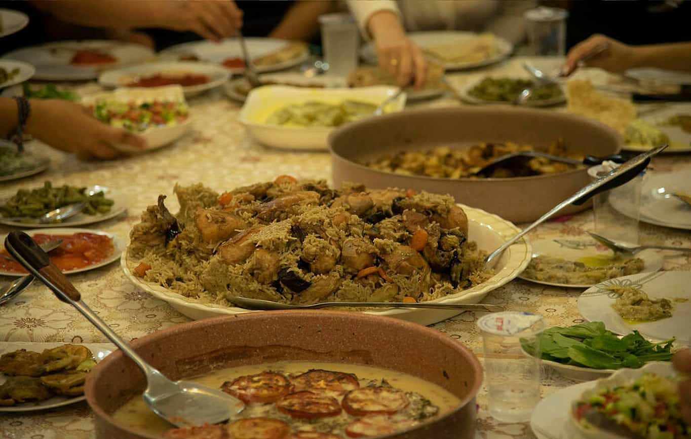 Cena con una famiglia locale in Giordania