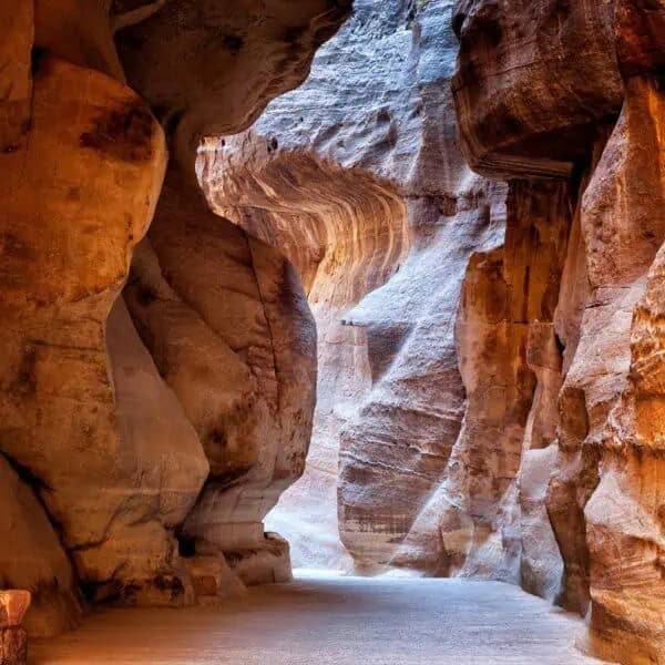 The Siq passage at Petra